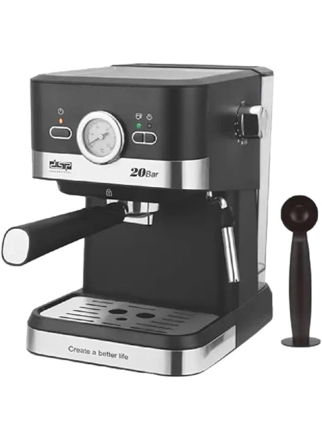 DSP, Coffee Maker - KA3113 - Black/Silver 1.5L 1050W